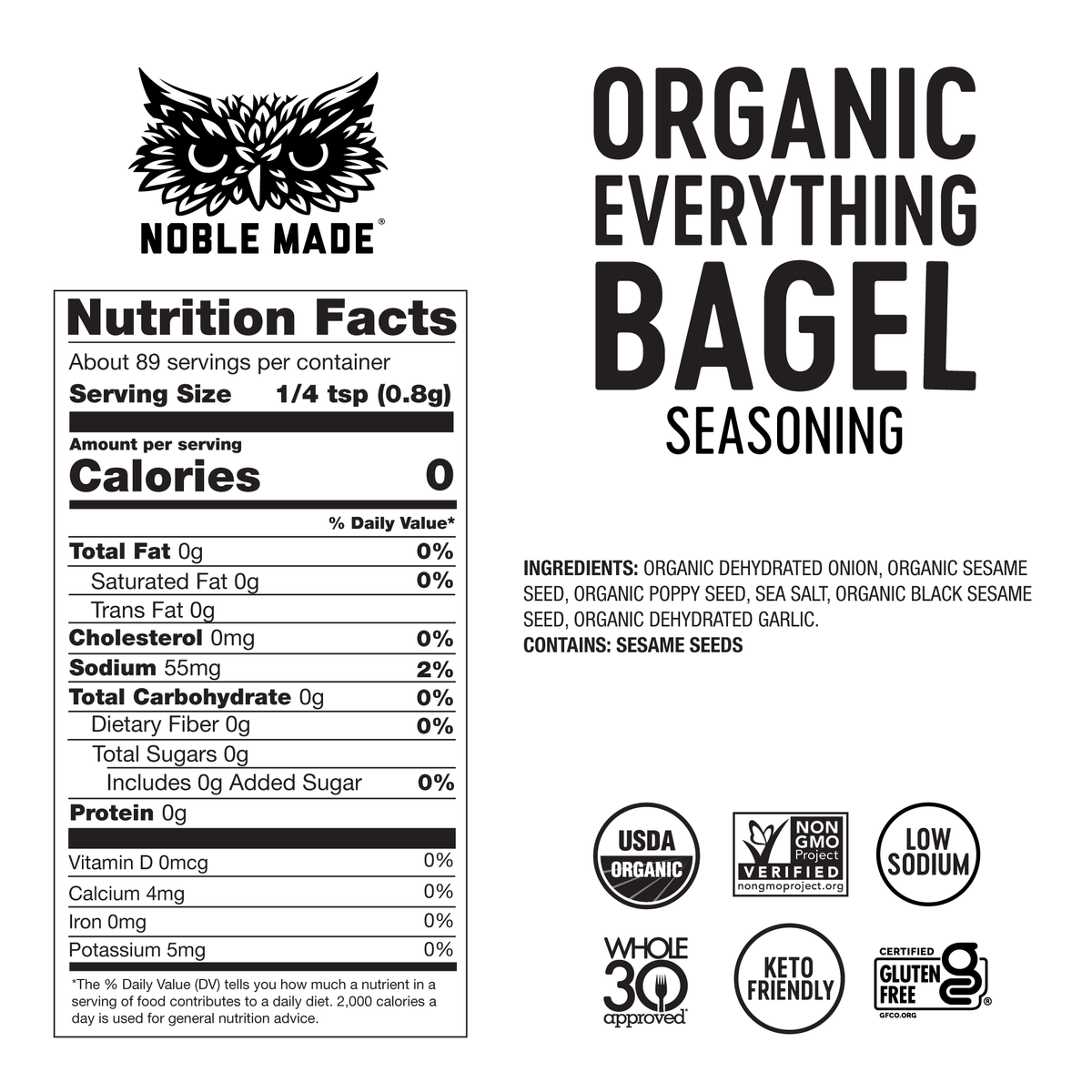 The New Primal Everything Bagel Seasoning, 2.5 oz.