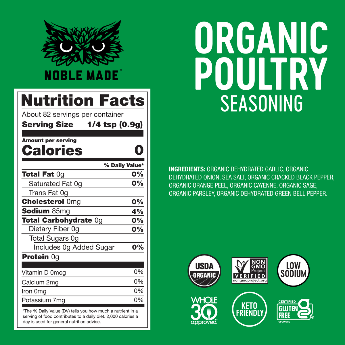 Organic Poultry Seasoning (2 Count) – Noble Made