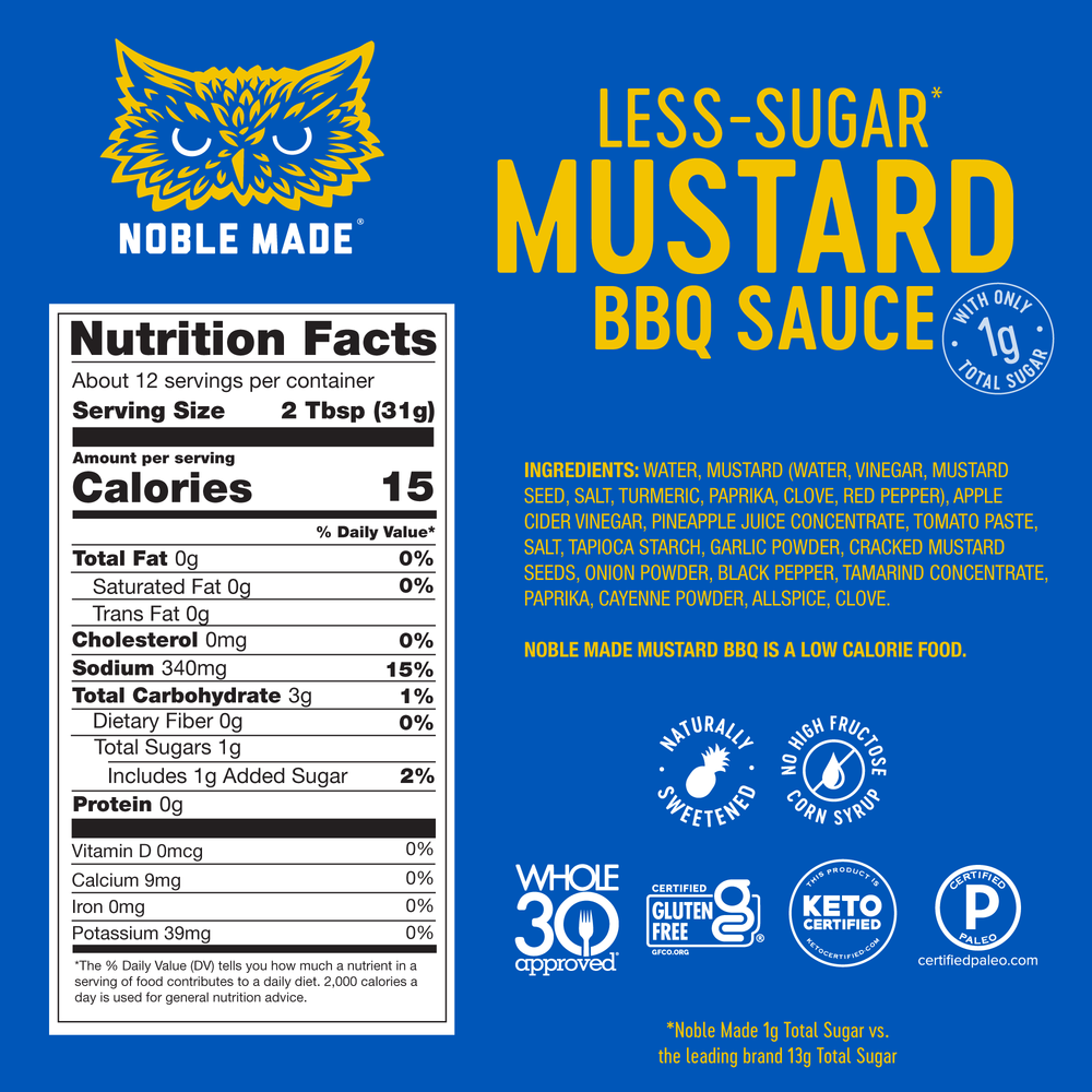 Less-Sugar Mustard BBQ Sauce