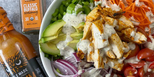 Air Fryer Buffalo Chicken Salad