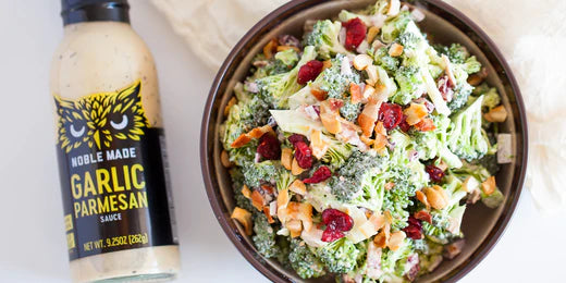 Garlic Parmesan Broccoli Salad