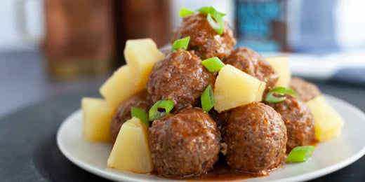 Slow Cooker Pineapple Meatballs