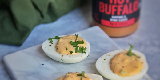 Buffalo Deviled Eggs