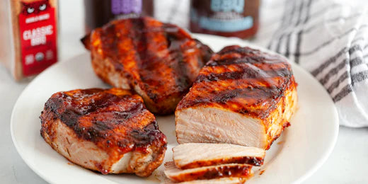 Thick Cut BBQ Grilled Pork Chops