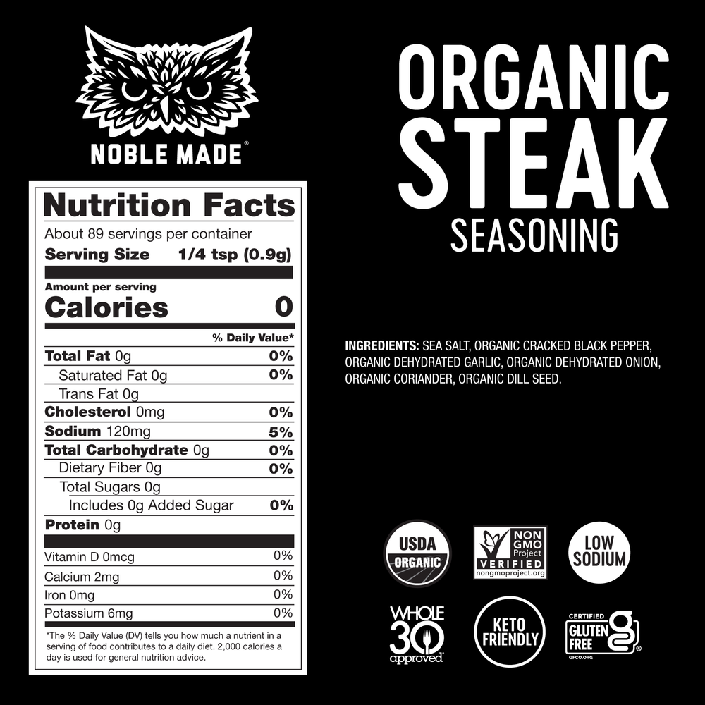 
            
                Load image into Gallery viewer, Organic Steak Seasoning (2 Count)
            
        